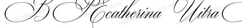 BP Ecatherina UitraBold字体转换